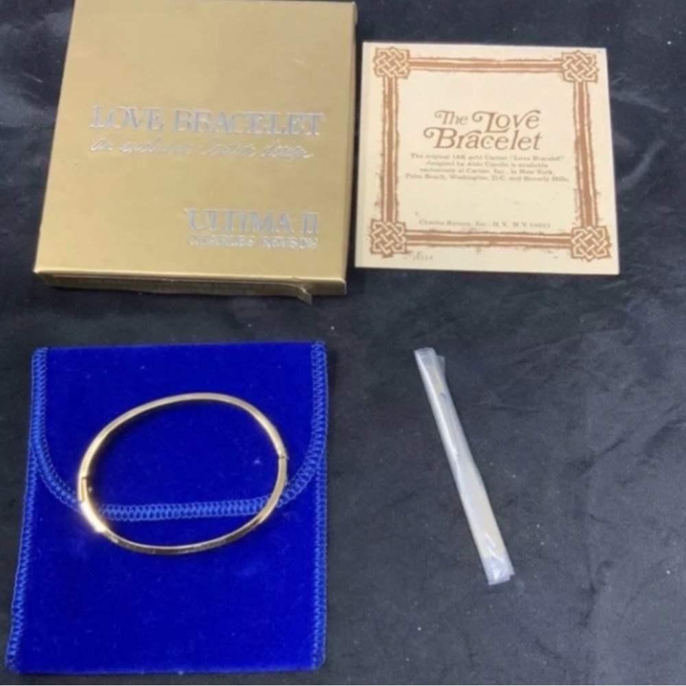 SALE‼️1970 Charles Revson x Aldo Cipullo (Former Cartier Designer) Love Bracelet